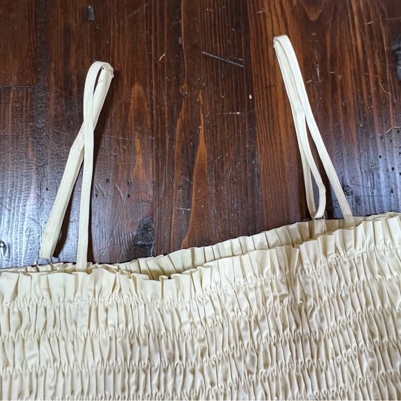 VICI Collection Fawn Smocked A-Line Midi Dress Adjustable t-straps Size Medium - Picture 9 of 12